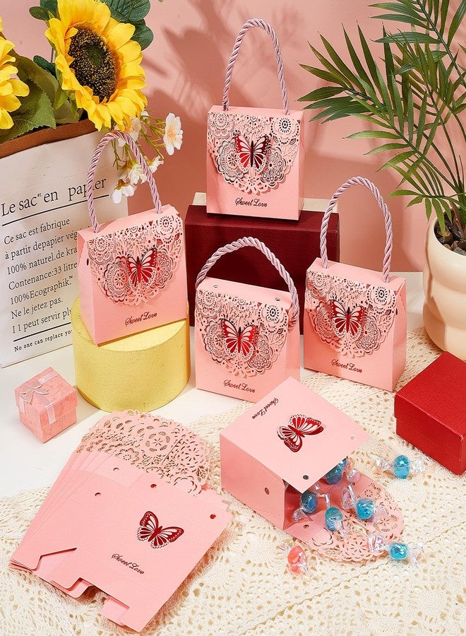 twinklemon 50PCS Butterfly Party Favor Boxes Paper Candy Containers Butterfly Goodie Gable Treat Box Paper Gift Box for Thanksgiving Christmas Birthday Baby Shower Wedding Party - Image 5
